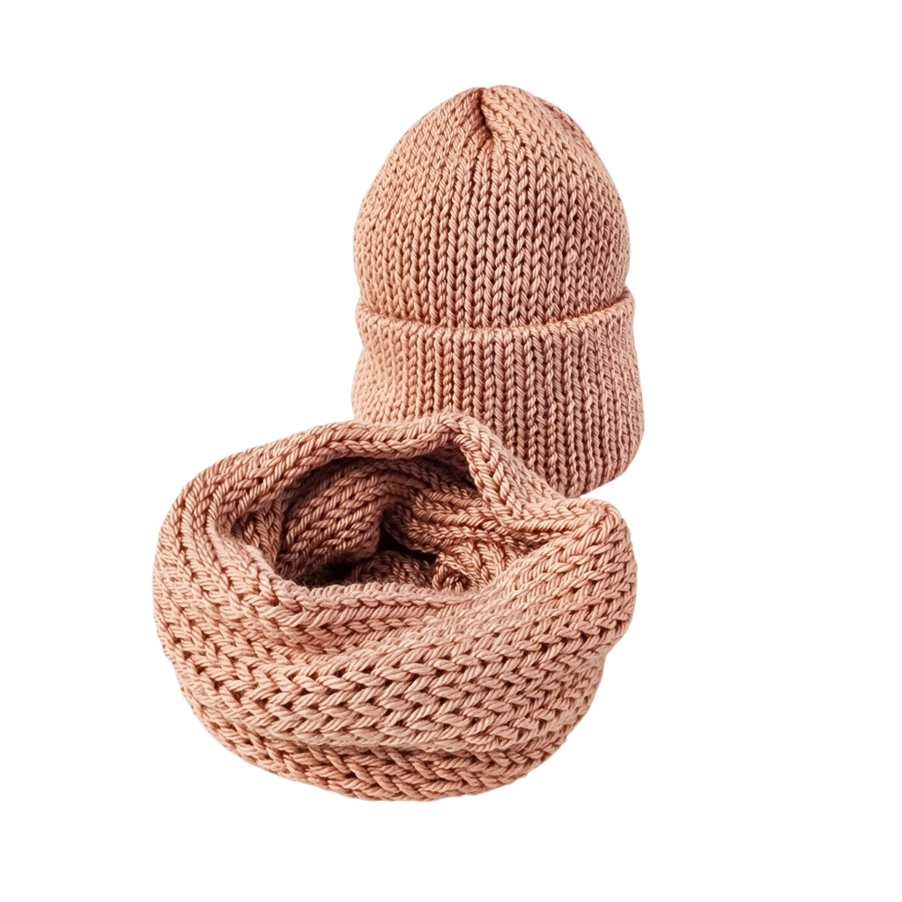 Dog Scarf and Human Hat - Matching Set (2 pieces) Hand Knit Handmade - 3 sizes - Picture 6 of 16
